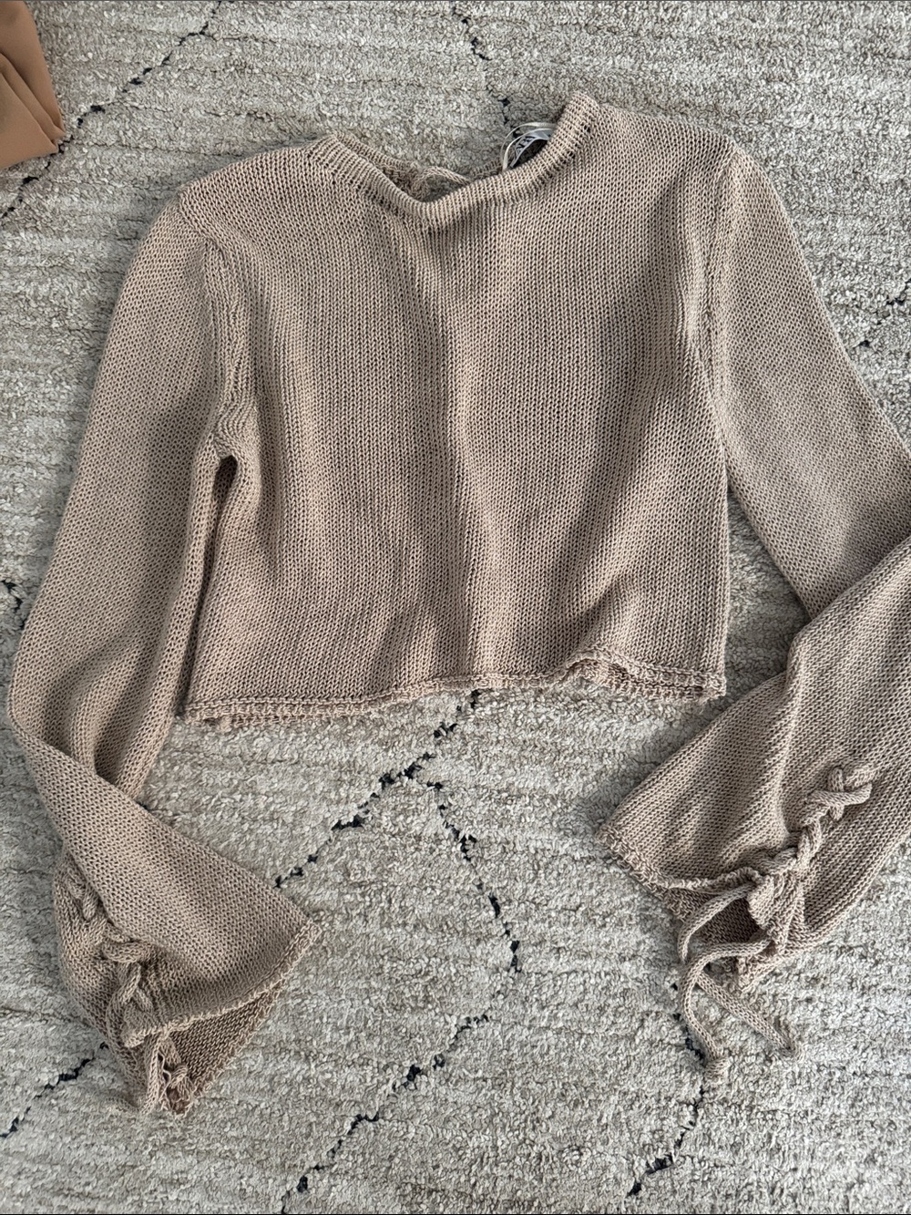 Zara crop knit size medium